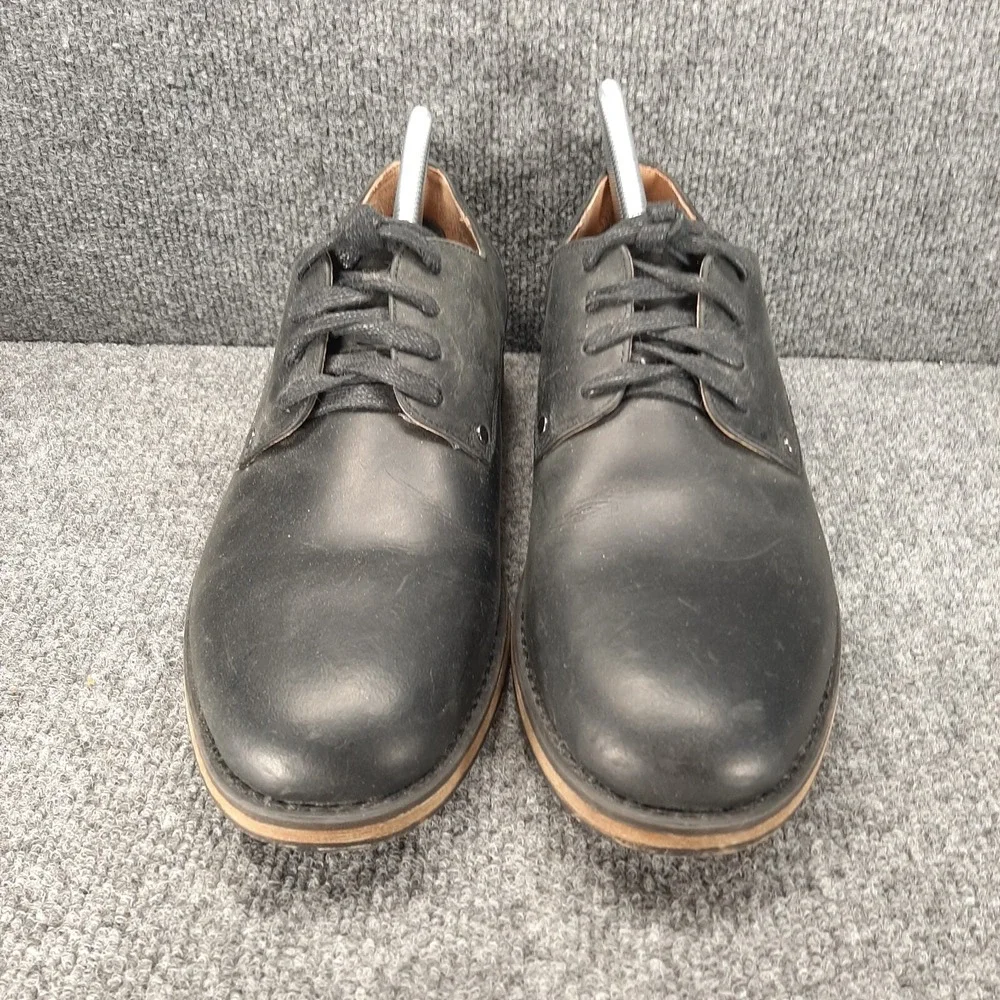 Men's Joe's Jeans Black Leather Oxfords Shoes Style Connor Size 9.5 M